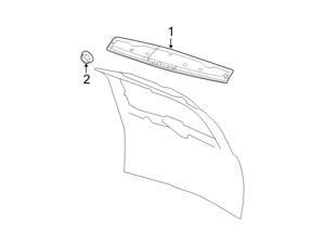 Mopar OEM Spoiler #1SF62TZZAH Mopar OEM Spoiler #1SF62TZZAH