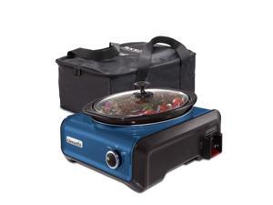 Crock-Pot® Hook Up® Connectable Entertaining System with Travel Bag, Metallic Blue, 3.5Qt SCCPMD3BAG-BL Crock-Pot® Hook Up® Connectable Entertaining System with Travel Bag, Metallic Blue, 3.5Qt SCCPMD3BAG-BL