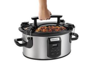 NEW! Crock-Pot® Single Hand Cook & Carry® 6-Quart Oval Slow Cooker SCCPVS600ECP-S NEW! Crock-Pot® Single Hand Cook & Carry® 6-Quart Oval Slow Cooker SCCPVS600ECP-S