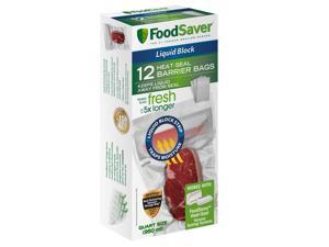 FoodSaver® Liquid Block Vacuum-Seal Quart Bags, 12 Count FSFSBFLB216-000 FoodSaver® Liquid Block Vacuum-Seal Quart Bags, 12 Count FSFSBFLB216-000