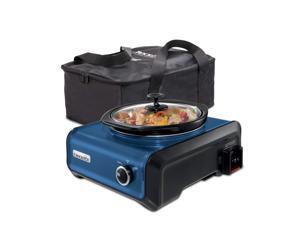 Crock-Pot® Hook Up® Connectable Entertaining System with Travel Bag, Metallic Blue, 2-Qt SCCPMD2BAG-BL Crock-Pot® Hook Up® Connectable Entertaining System with Travel Bag, Metallic Blue, 2-Qt SCCPMD2BAG-BL