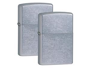RONSON Zippo 207/CS Brushed Chrome Pocket Lighter 2 pack RONSON Zippo 207/CS Brushed Chrome Pocket Lighter 2 pack