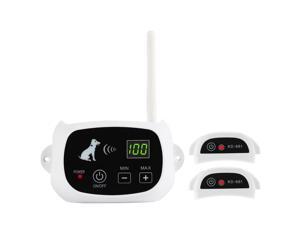 Wire-Free (100% No Wire) 2 Dog Fence Wireless Pet Containment System - Rechargeable Water Resistant Receiver Collar & Radial-Shape Circular Boundary Perimeter Radio Wi-Fi Transmitter for Safe Training Wire-Free (100% No Wire) 2 Dog Fence Wireless Pet Containment System - Rechargeable Water Resistant Receiver Collar & Radial-Shape Circular Boundary Perimeter Radio Wi-Fi Transmitter for Safe Training