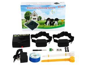 Underground 2 Dogs Fence Wired Containment System - Customizable 1000 Ft Wire DIY Kit for Multiple Dogs with Waterproof Static Shock Collar - Safe/Harmless Outdoor Pet Perimeter Hidden Electric Fence Underground 2 Dogs Fence Wired Containment System - Customizable 1000 Ft Wire DIY Kit for Multiple Dogs with Waterproof Static Shock Collar - Safe/Harmless Outdoor Pet Perimeter Hidden Electric Fence