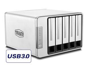 TerraMaster D5-300 USB3.0 Type C 5-Bay Raid Enclosure USB3.0 (5Gbps) Support RAID 0, RAID 5 Hard Drive RAID Storage (Diskless) TerraMaster D5-300 USB3.0 Type C 5-Bay Raid Enclosure USB3.0 (5Gbps) Support RAID 0, RAID 5 Hard Drive RAID Storage (Diskless)