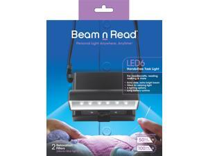 Beam n Read LED 6 Hands-Free Task Light; Extra Wide & Extra Bright Light from 6 LEDs Plus 2 blue-light-blocking Relaxation Filters Beam n Read LED 6 Hands-Free Task Light; Extra Wide & Extra Bright Light from 6 LEDs Plus 2 blue-light-blocking Relaxation Filters