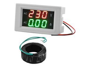 XCSOURCE® AC 130-500V 50A Digital Current Meter Voltage Ammeter Voltmeter Display White with AC Current Transformer MA392 XCSOURCE® AC 130-500V 50A Digital Current Meter Voltage Ammeter Voltmeter Display White with AC Current Transformer MA392
