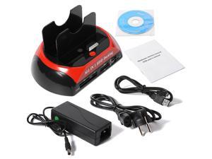 XCSOURCE® All in One Dual USB 2.0 HDD Docking Station for 2.5" 3.5" SATA IDE Hard Disk Drive with Card Reader Hub AC352 XCSOURCE® All in One Dual USB 2.0 HDD Docking Station for 2.5" 3.5" SATA IDE Hard Disk Drive with Card Reader Hub AC352