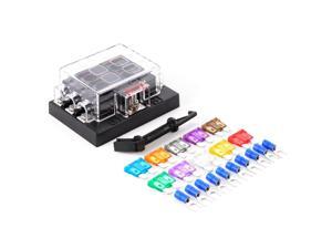 XCSOURCE® DC32V 6 Way Fuse Box Terminals Circuit Car Auto Blade Fuse Block Holder with 10 Fuse (2A, 3A, 5A, 7.5A, 10A, 15A, 20A, 25A, 30A, 35A) MA698 XCSOURCE® DC32V 6 Way Fuse Box Terminals Circuit Car Auto Blade Fuse Block Holder with 10 Fuse (2A, 3A, 5A, 7.5A, 10A, 15A, 20A, 25A, 30A, 35A) MA698