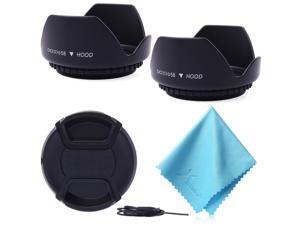 XCSOURCE® 58mm 2x Lens Hood + Cap + Cloth for Canon Rebel T3i T4i T5 T5i XSI XS XTI LF415 XCSOURCE® 58mm 2x Lens Hood + Cap + Cloth for Canon Rebel T3i T4i T5 T5i XSI XS XTI LF415