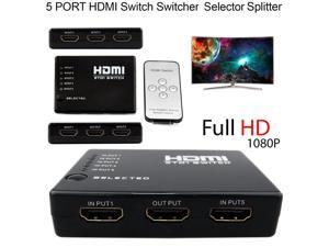 XCSOURCE® 1080P HD HUB 4X1 5To1 Fach HDMI 3D Splitter Verteiler Switcher Power HDTV AH106 XCSOURCE® 1080P HD HUB 4X1 5To1 Fach HDMI 3D Splitter Verteiler Switcher Power HDTV AH106