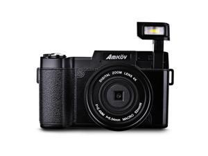 XCSOURCE Amkov 24MP 3.0" TFT LCD Flip Screen 1080P FHD Digital Camera 4x Zoom Camcorder with UV Lens Filter, Built-in Flash LF766 XCSOURCE Amkov 24MP 3.0" TFT LCD Flip Screen 1080P FHD Digital Camera 4x Zoom Camcorder with UV Lens Filter, Built-in Flash LF766