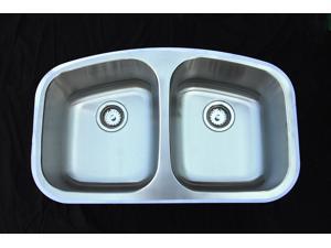 Amerisink Undermount Stainless Steel Kitchen Sink AS116 32" x 19" x 9"/9" Amerisink Undermount Stainless Steel Kitchen Sink AS116 32" x 19" x 9"/9"