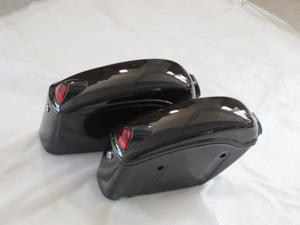 Black Motorcycle Sidecases Hard Saddle Bag Fits Most Cruisers Heavy Duty Bracket Black Motorcycle Sidecases Hard Saddle Bag Fits Most Cruisers Heavy Duty Bracket
