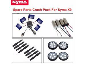 8Pcs Propellers Blades + 4Pcs CW&CCW Motors+2Pcs Front Wheels & Rear Wheels Kit +1Pcs 5in1 Charger Battery kit For Syma X9 2.4G 4CH 3D RC Roll Quadcopter Flying Car Spare Parts Crash Pack Set 8Pcs Propellers Blades + 4Pcs CW&CCW Motors+2Pcs Front Wheels & Rear Wheels Kit +1Pcs 5in1 Charger Battery kit For Syma X9 2.4G 4CH 3D RC Roll Quadcopter Flying Car Spare Parts Crash Pack Set
