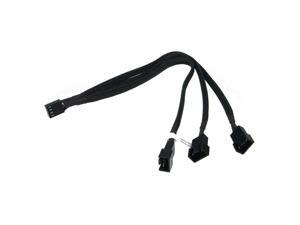Phobya 4-Pin PWM to 3x 4-Pin PWM Cable - 30cm | Black (81098) Phobya 4-Pin PWM to 3x 4-Pin PWM Cable - 30cm | Black (81098)