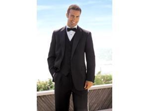 2 Button Solid ~ plain Soft 3 Pieces Vested Tuxedo Super 150's Wool Suit 2 Button Solid ~ plain Soft 3 Pieces Vested Tuxedo Super 150's Wool Suit