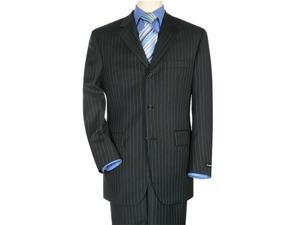 Premier quality NAVY Pinstripe 3 Buttons Mens Suit Premier quality NAVY Pinstripe 3 Buttons Mens Suit