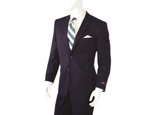 Mens 2 Button Style Jacket Suit & Plus Pants Navy Notch Collar Mens 2 Button Style Jacket Suit & Plus Pants Navy Notch Collar