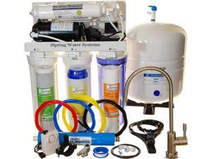 iSpring - USA Top Brand 100 GPD 5-stage Reverse Osmosis Water Filter System. Under Sink RO Filtration with Booster Pump - 2:1 Waste Ratio #RCC1P iSpring - USA Top Brand 100 GPD 5-stage Reverse Osmosis Water Filter System. Under Sink RO Filtration with Booster Pump - 2:1 Waste Ratio #RCC1P