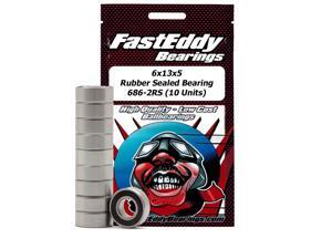 6x13x5 Rubber Sealed Bearing 686-2RS (10 Units) 6x13x5 Rubber Sealed Bearing 686-2RS (10 Units)