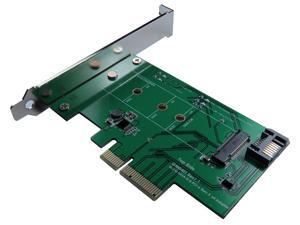 Minerva PCI-e x4 & SATA III to M.2 (M-Key) SSD Adapter with PCI-e Bracket Minerva PCI-e x4 & SATA III to M.2 (M-Key) SSD Adapter with PCI-e Bracket