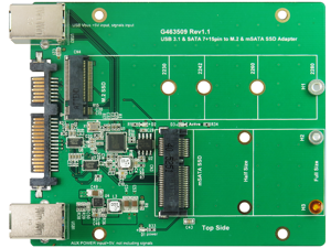 Minerva USB 3.1 B type & SATA III to M.2 & mSATA SSD Aadapter Minerva USB 3.1 B type & SATA III to M.2 & mSATA SSD Aadapter