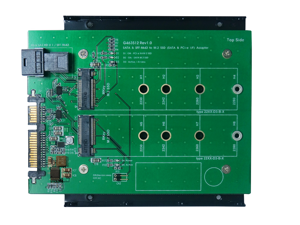Mini SAS HD (SFF-8643) to M.2 NVMe SSD &
SATA III to M.2 (SATA Interface) SSD Adapter with 3.5" Frame Bracket Mini SAS HD (SFF-8643) to M.2 NVMe SSD &
SATA III to M.2 (SATA Interface) SSD Adapter with 3.5" Frame Bracket