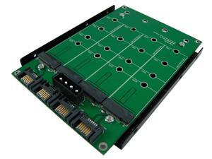 SATA III 7pin 4-port to M.2 (SATA Interface) SSD 4-port Adapter
with 3.5" Frame Bracket SATA III 7pin 4-port to M.2 (SATA Interface) SSD 4-port Adapter
with 3.5" Frame Bracket