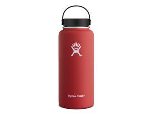 Hydro Flask 32 oz Vacuum Insulated Stainless Steel Water Bottle, Wide Mouth w/Flex Cap, Lava Hydro Flask 32 oz Vacuum Insulated Stainless Steel Water Bottle, Wide Mouth w/Flex Cap, Lava