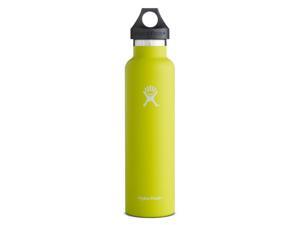 Hydro Flask 24 oz Vacuum Insulated Stainless Steel Water Bottle, Standard Mouth w/Loop Cap, Citron Hydro Flask 24 oz Vacuum Insulated Stainless Steel Water Bottle, Standard Mouth w/Loop Cap, Citron