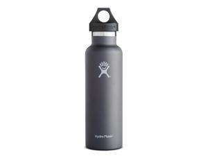 Hydro Flask 21 oz Vacuum Insulated Stainless Steel Water Bottle, Standard Mouth w/Loop Cap, Graphite Hydro Flask 21 oz Vacuum Insulated Stainless Steel Water Bottle, Standard Mouth w/Loop Cap, Graphite