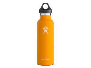 Hydro Flask 21 oz Vacuum Insulated Stainless Steel Water Bottle, Standard Mouth w/Loop Cap, Mango Hydro Flask 21 oz Vacuum Insulated Stainless Steel Water Bottle, Standard Mouth w/Loop Cap, Mango
