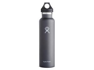 Hydro Flask 24 oz Vacuum Insulated Stainless Steel Water Bottle, Standard Mouth w/Loop Cap, Graphite Hydro Flask 24 oz Vacuum Insulated Stainless Steel Water Bottle, Standard Mouth w/Loop Cap, Graphite