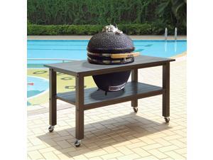 Duluth Forge Kamado Ceramic Egg Smoker Grill With Table - Large Model Duluth Forge Kamado Ceramic Egg Smoker Grill With Table - Large Model