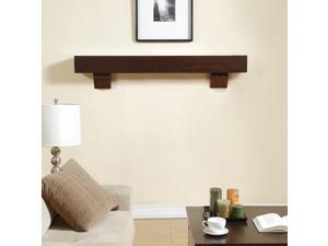 Duluth Forge 60-Inch Fireplace Shelf Mantel With Corbels - Chocolate Finish Duluth Forge 60-Inch Fireplace Shelf Mantel With Corbels - Chocolate Finish