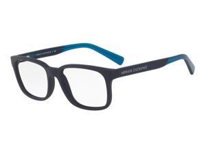 Exchange Armani 0AX3029 Optical Full Rim Square Mens Sunglasses - Size - 54 (Matte Blue / Transparent) Exchange Armani 0AX3029 Optical Full Rim Square Mens Sunglasses - Size - 54 (Matte Blue / Transparent)