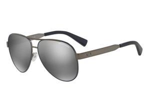 Exchange Armani 0AX2018S Sun Full Rim Pilot Womens Sunglasses - Size - 59 (Matte Gunmetal / Mirror Silver) Exchange Armani 0AX2018S Sun Full Rim Pilot Womens Sunglasses - Size - 59 (Matte Gunmetal / Mirror Silver)