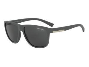 Exchange Armani 0AX4052S Sun Full Rim Rectangular Mens Sunglasses - Size - 58 (Matte Grey / Grey) Exchange Armani 0AX4052S Sun Full Rim Rectangular Mens Sunglasses - Size - 58 (Matte Grey / Grey)
