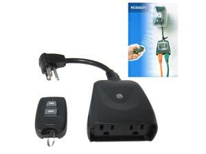 Bright-Way RCS56271 Indoor Outdoor Remote Control 2 Outlet Receiver, 80 Ft Range Bright-Way RCS56271 Indoor Outdoor Remote Control 2 Outlet Receiver, 80 Ft Range
