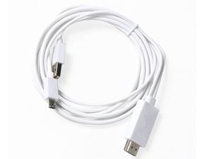 Phone to Tv Cable, Mopo 6.5 Feet Micro USB (MHL) to Male Hdmi Cable for Samsung Galaxy S3/S4/S5, Galaxy Note 2/3(White) Phone to Tv Cable, Mopo 6.5 Feet Micro USB (MHL) to Male Hdmi Cable for Samsung Galaxy S3/S4/S5, Galaxy Note 2/3(White)