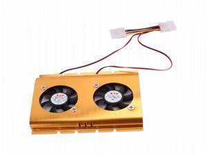 SATA IDE 3.5 Hard Disk Drive Fan Cooler Gold SATA IDE 3.5 Hard Disk Drive Fan Cooler Gold