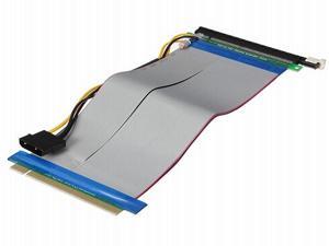 PCI-E 16X to 16X Adapter Riser Card with Molex Power Connector PCI-E 16X to 16X Adapter Riser Card with Molex Power Connector