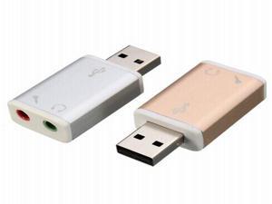USB 2.0 External Mic Speaker 5.1 for Audio Sound Card Adapter Silver and Gold USB 2.0 External Mic Speaker 5.1 for Audio Sound Card Adapter Silver and Gold