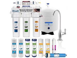 5 Stage Home Drinking Reverse Osmosis System PLUS Extra Full Set- 4 Water Filter 5 Stage Home Drinking Reverse Osmosis System PLUS Extra Full Set- 4 Water Filter