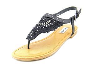 Not Rated Crochet Me Down Women US 10 Black Thong Sandal Not Rated Crochet Me Down Women US 10 Black Thong Sandal