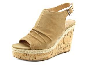Franco Sarto Trellis Women US 10 Tan Peep Toe Wedge Heel Franco Sarto Trellis Women US 10 Tan Peep Toe Wedge Heel