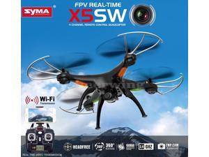 Syma X5SW FPV Explorers2 2.4Ghz 4CH 6-Axis Gyro RC Headless Quadcopter Drone UFO with 2MP HD Wifi Camera (Matte Black) Syma X5SW FPV Explorers2 2.4Ghz 4CH 6-Axis Gyro RC Headless Quadcopter Drone UFO with 2MP HD Wifi Camera (Matte Black)