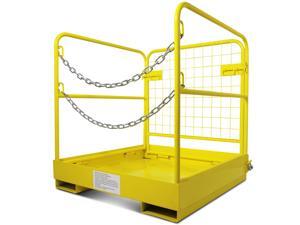 Forklift Safety Cage Work Platform Collapsible Lift Basket Aerial Rails 36"x36" Forklift Safety Cage Work Platform Collapsible Lift Basket Aerial Rails 36"x36"