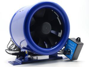 6" Inline EC Duct Fan w/Speed Controller Exhaust Blower Six Inch 300CFM 6" Inline EC Duct Fan w/Speed Controller Exhaust Blower Six Inch 300CFM